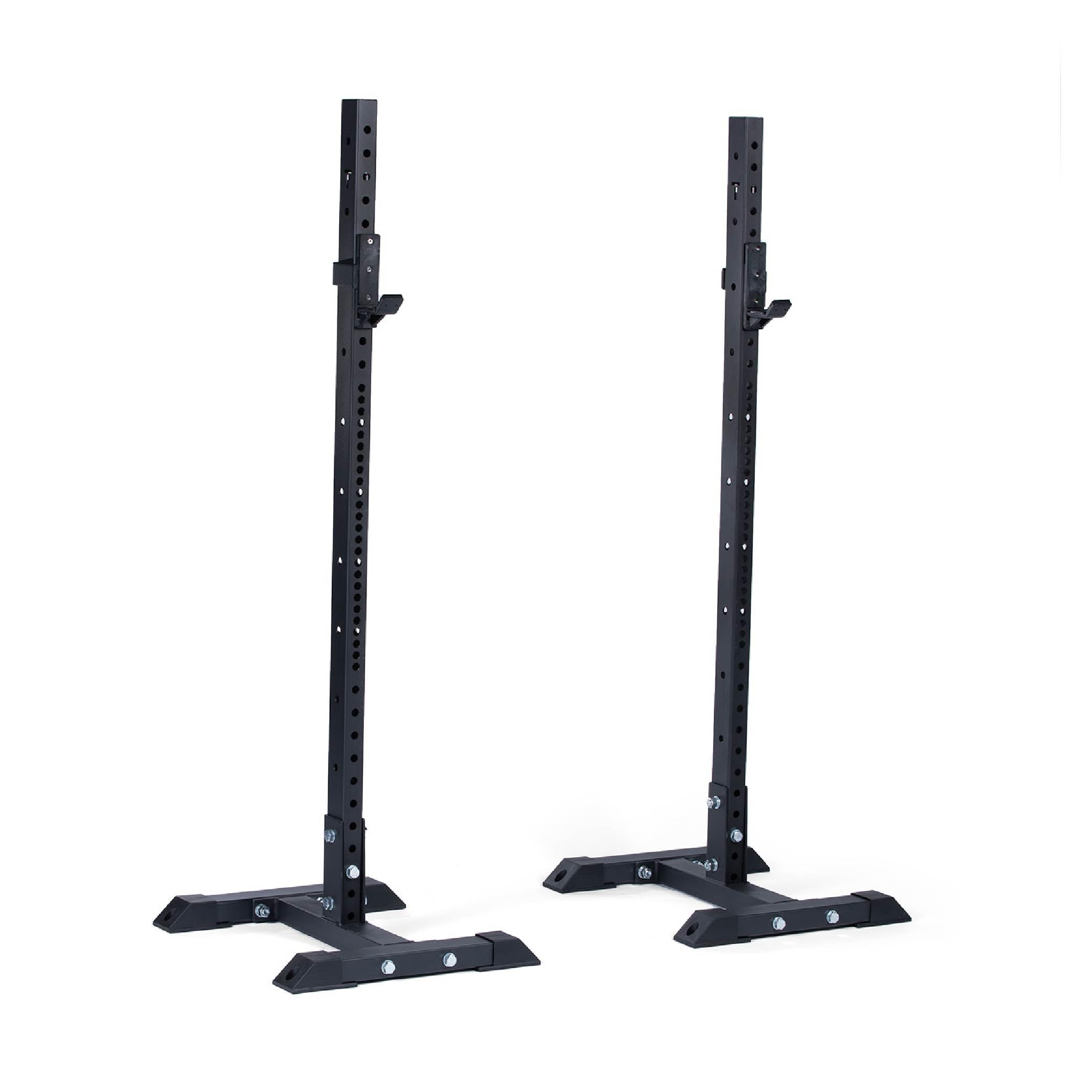 Titan Fitness T-3 Series Independent Squat Stand with J-Hooks - Heavy Duty Power Rack Accessories for Home Gym & Weight Training