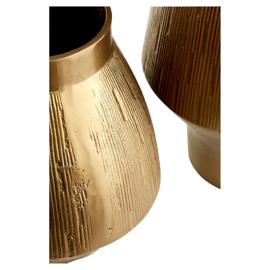 Cyan Design 11356 Aria Vase - Elegant Gold Home Decor for Living Room, Dining Table & Wedding Centerpieces