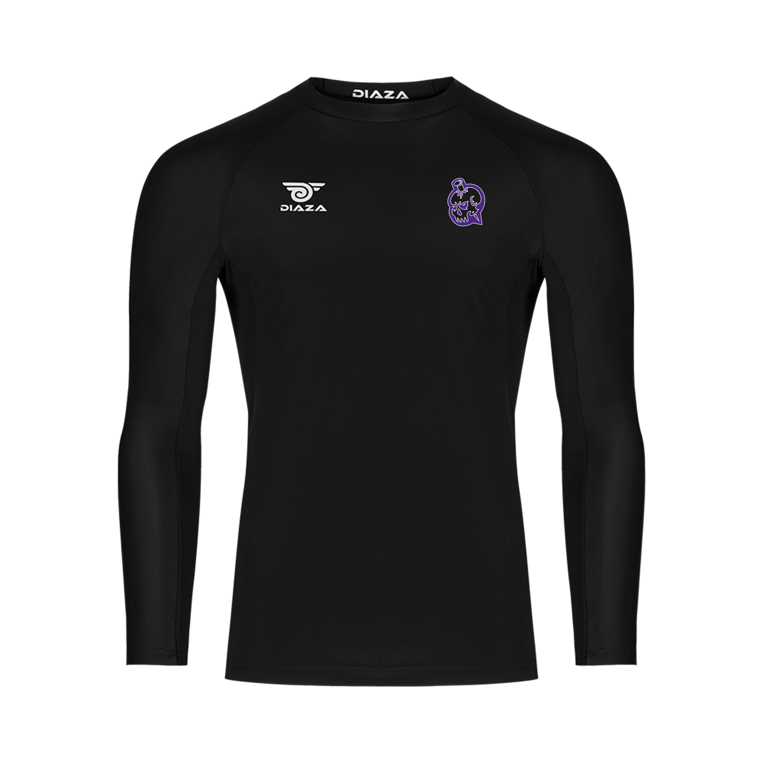 New Orleans Saints Long Sleeve Compression Shirt - Black - Performance Workout & Sports Apparel for Football, Gym & Outdoor Activities
