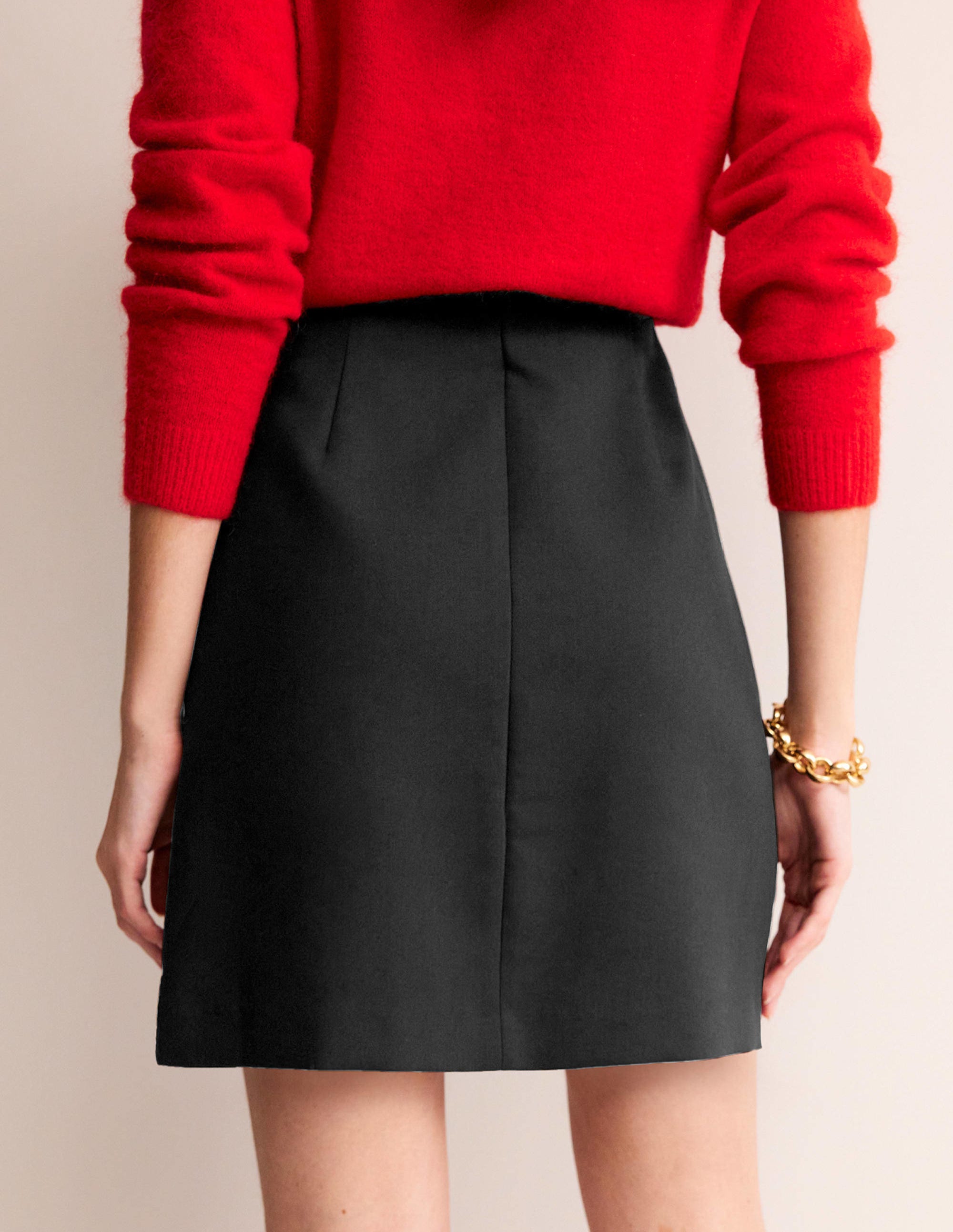 Stretchy Mini Skirt for Women - High Waist Bodycon Black Short Skirt - Perfect for Clubbing, Night Out or Casual Wear