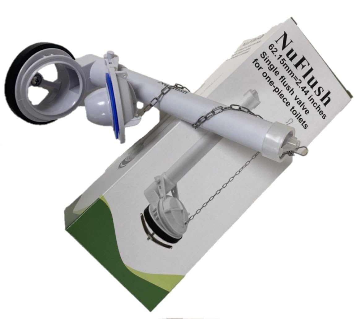 2.5 Inch Flush Valve Replacement Kit for One Piece Toilets - Universal Fit Toilet Tank Repair Part - Easy Installation for Bathroom & Home Improvement Projects