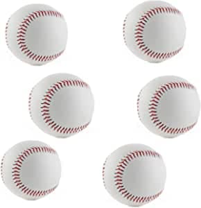 2.8 Inch Practice Baseballs - 6 Pack Soft Blank Baseballs for Adult & Youth League Play, Training, Competitions | Perfect for Sports Gifts, Autographs, Arts & Crafts | Ideal for Baseball Practice, Team Training & Memorabilia Collecting