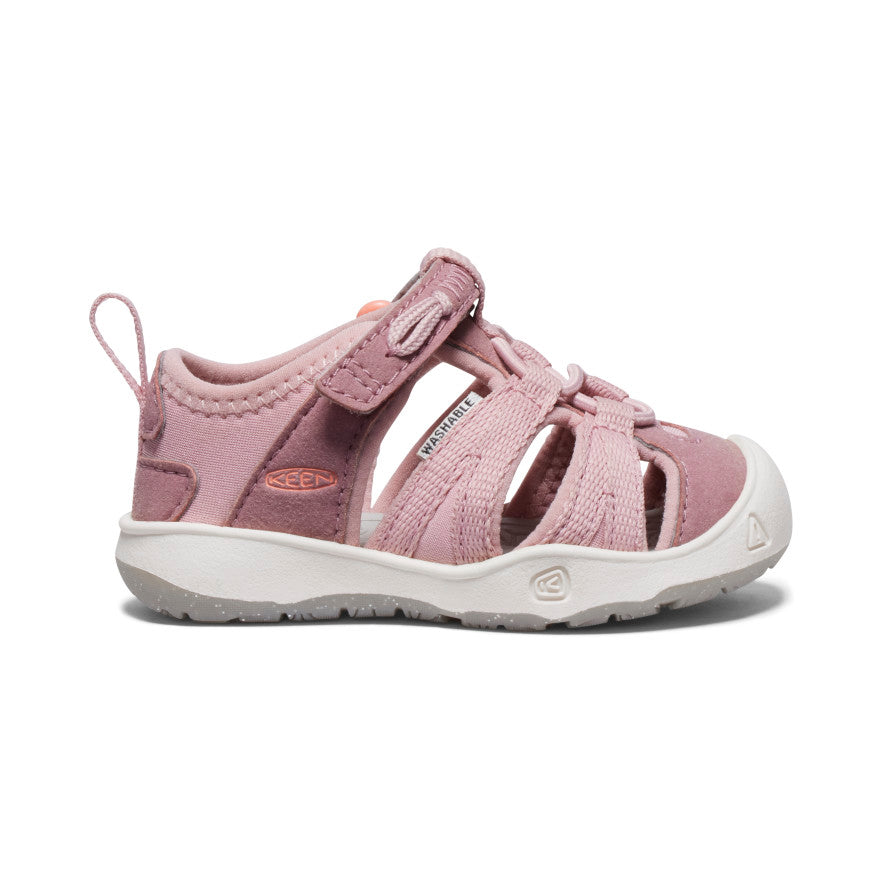 **Moxie Toddler Sandals for Girls - Vintage Rose & Papaya Punch Colors | Comfortable & Stylish Kids' Footwear for Playtime, Beach & Outdoor Adventures**
