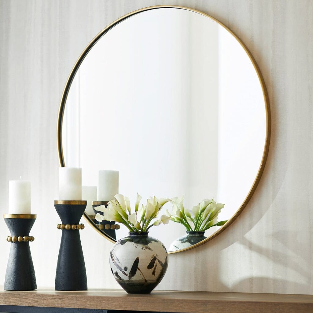 Cyan Design 11415 Harmony Mirror in Gold - Elegant Wall Decor for Living Room, Bedroom & Entryway