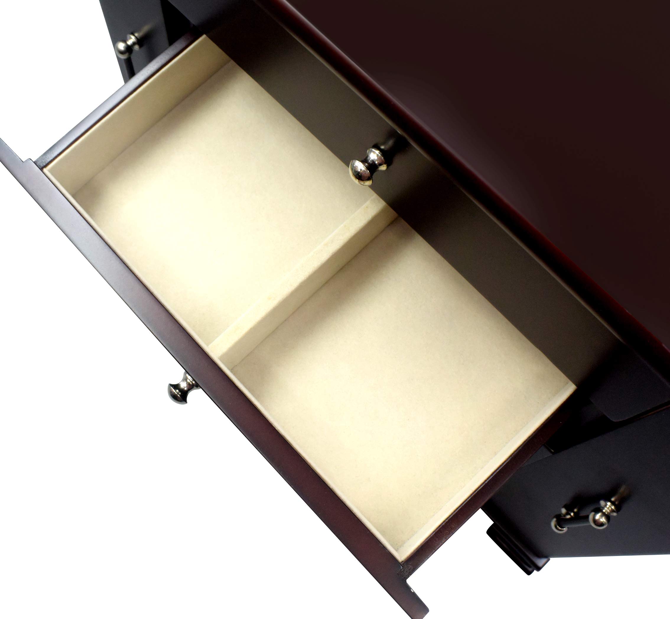 Modern Jewelry Box for Women - Elegant Wooden Ring & Necklace Organizer - Perfect for Home, Travel & Gift Giving