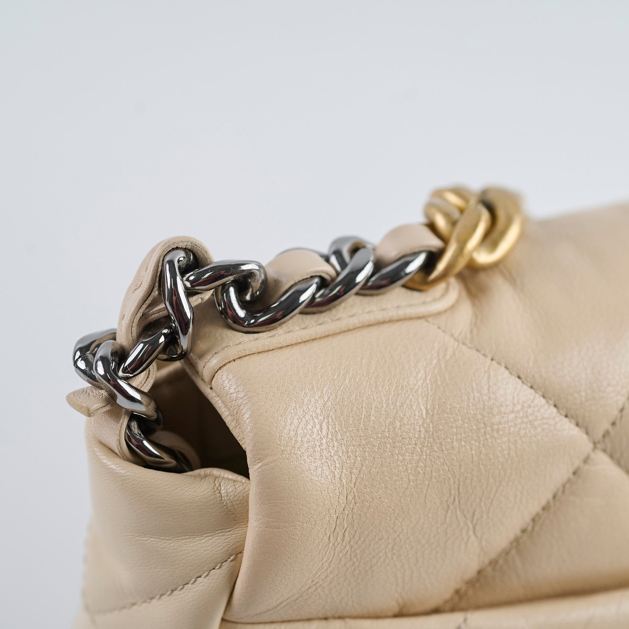 Chanel 19 Small Beige 30 Series Handbag - Luxury Designer Crossbody Bag for Women | Perfect for Date Night, Office & Special Occasions