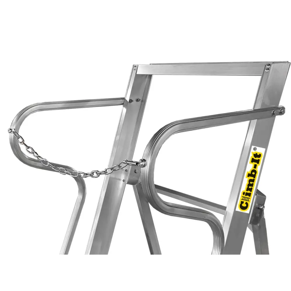 Climb It Aluminum Wide Steps - Lightweight & Durable Ladder for Home, Garden, and DIY Projects | Perfect for Roofing, Painting, and Outdoor Use