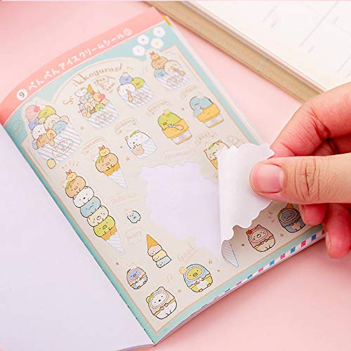 ANKOMINA 2 Pack 670 Pieces Cute Cartoon Animals Washi Stickers Set - DIY Scrapbook, Journal, Planner, Diary Decoration for Kids - Kawaii Korean Stationery Supplies for Bullet Journals, Calendars & Craft Projects