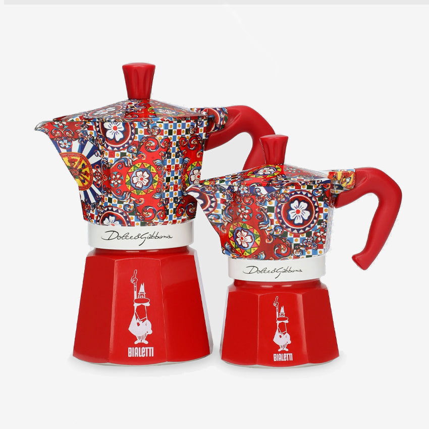 Dolce & Gabbana Casa Bialetti Stovetop Espresso Coffee Maker - 3 Cup Italian Moka Pot for Home & Office Use, Perfect for Espresso Lovers & Coffee Enthusiasts