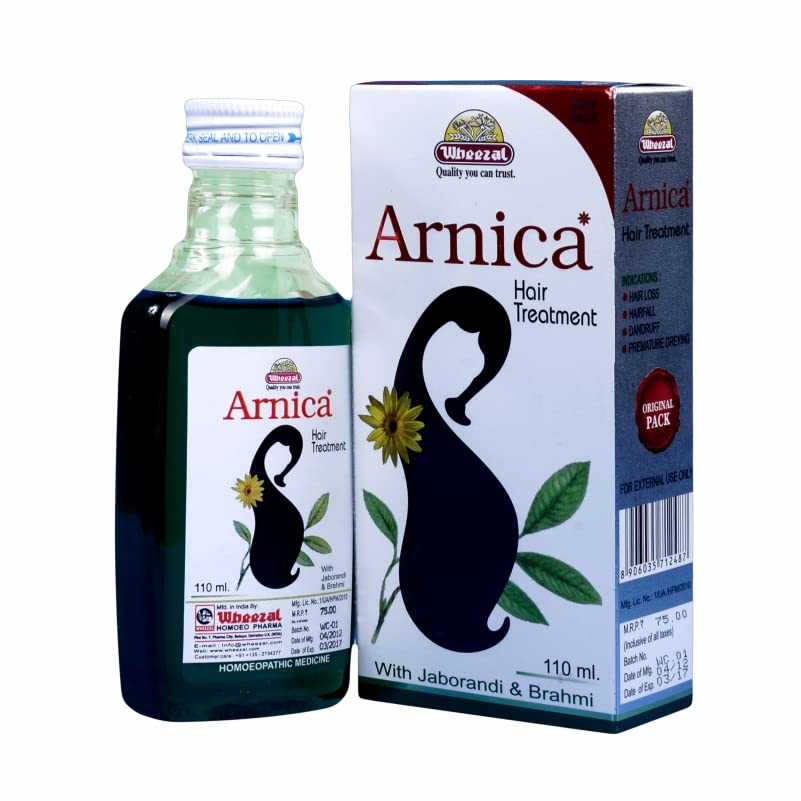 Wheezal Arnica Hair Treatment Oil (500ml) - Natural Hair Growth & Scalp Care Solution for Thicker, Healthier Hair - Perfect for Daily Use & Hair Loss Prevention
