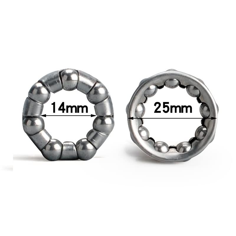 2PCS Bike Headset Caged Ball Bearing Races - Front & Rear Fork Bearings for Bicycle Maintenance & Repair - Compatible with Road, Mountain & BMX Bikes - Perfect for DIY Cycling Repairs & Upgrades