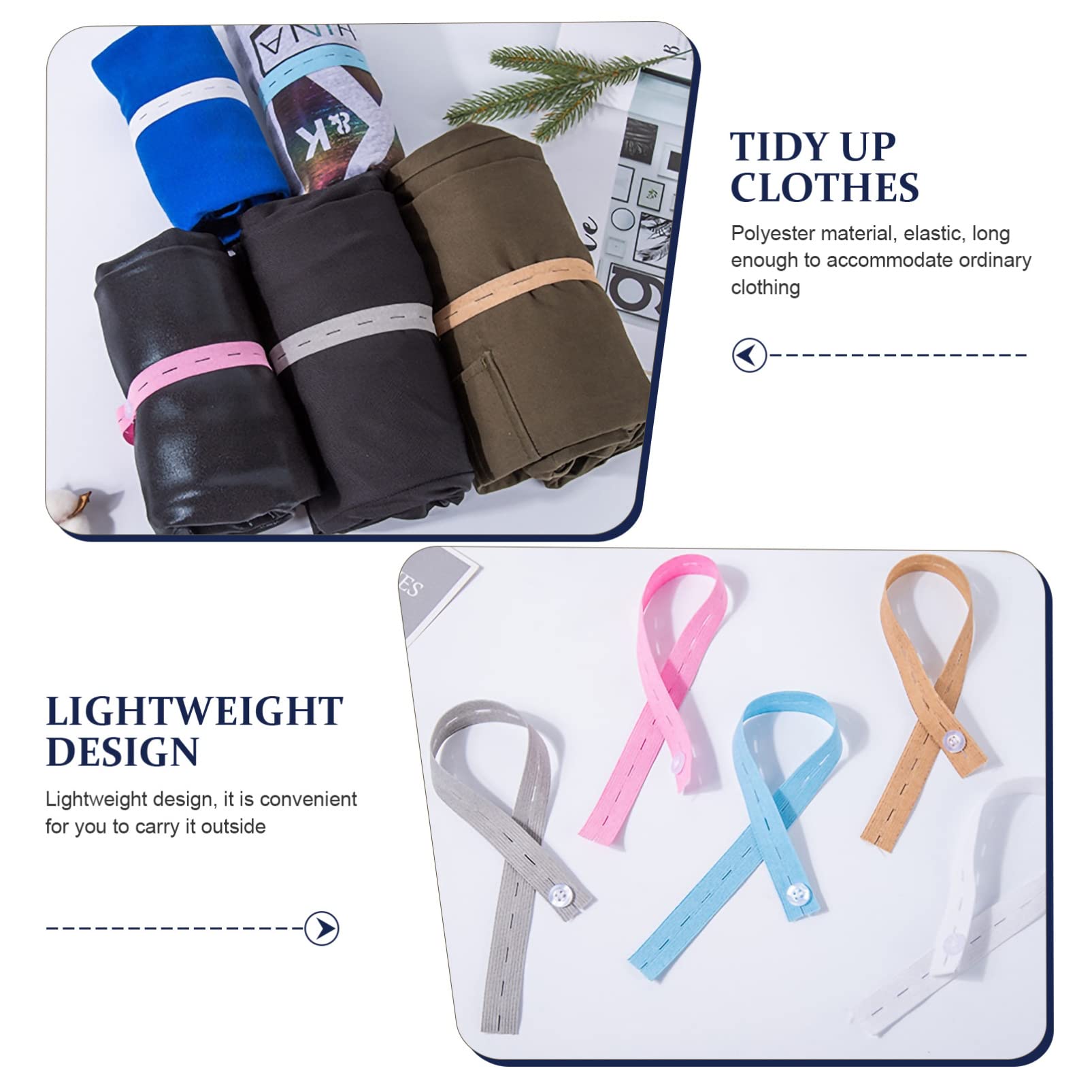 25pcs Elastic Bike Bands - Adjustable Luggage Straps for Suitcases, Clothing Storage, Travel & Sweater Organization - Durable Polyester Bicycle Accessories for Secure Packing & Transport