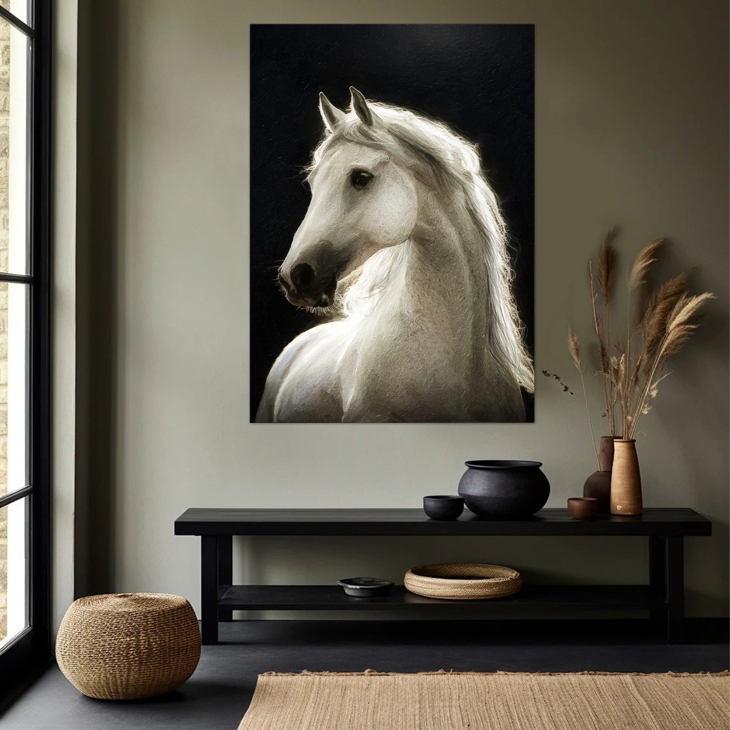 Animal Art Painting #AP107 - Handmade Canvas Wall Decor for Living Room, Bedroom & Office | Wildlife Artwork for Home & Gifts