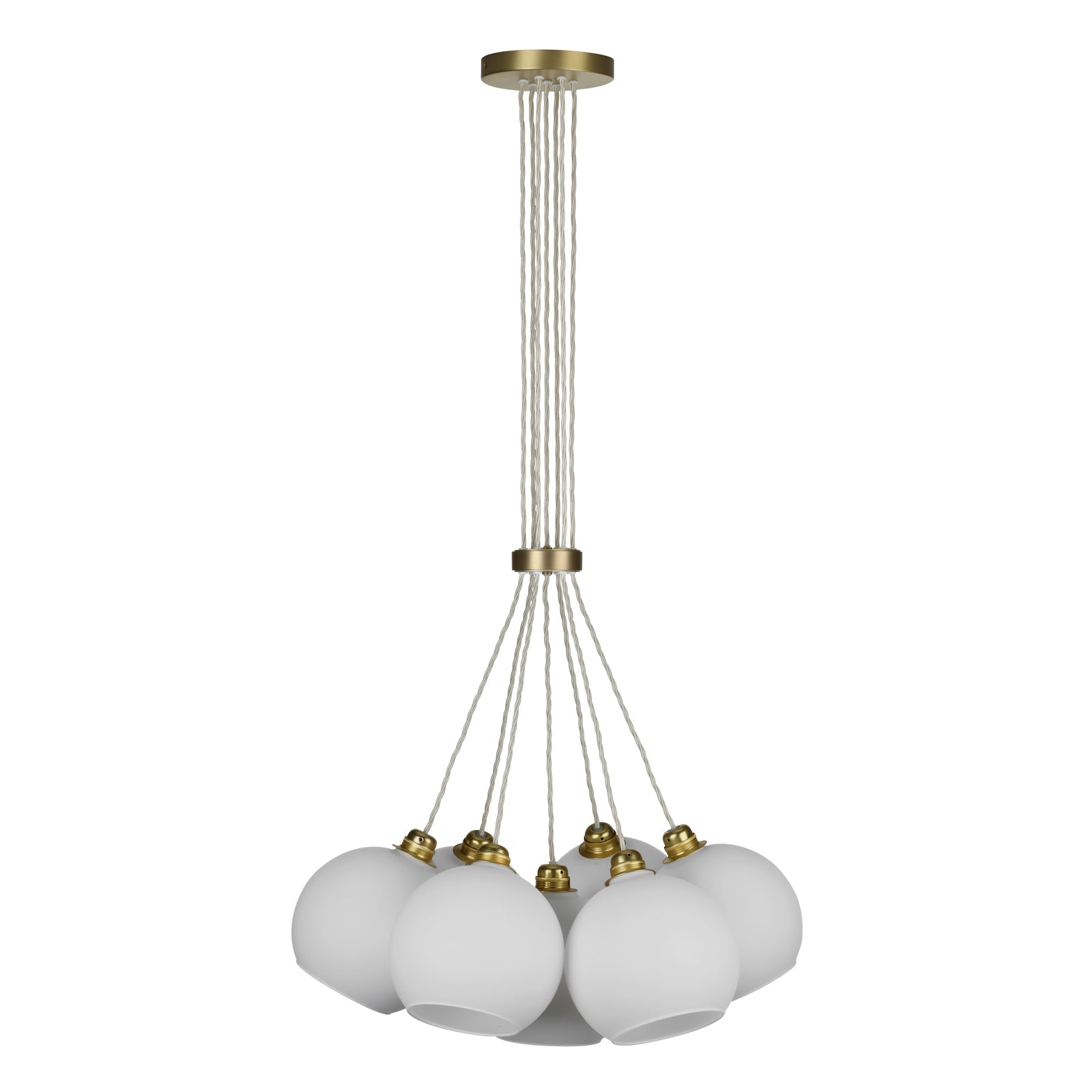 Apollo Seven Modern LED Pendant Light with E27 Socket in Multiple Finishes - Perfect for Dining Room, Kitchen Island & Living Room Lighting