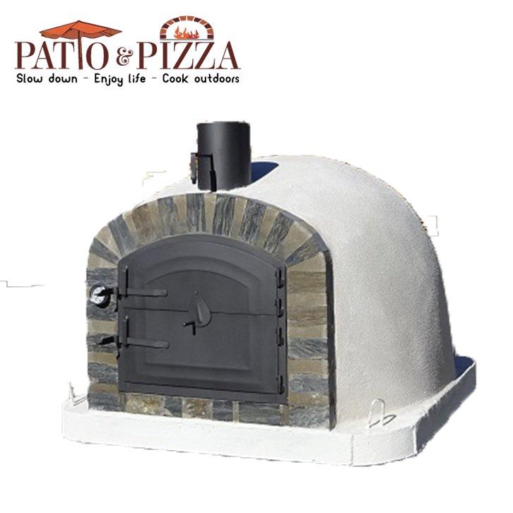 Premium Lisboa Brick Pizza Oven Stone Arch - Outdoor Wood Fired Oven for Authentic Italian Pizza, Bread & Baking - Perfect for Backyard, Patio & Garden Cooking