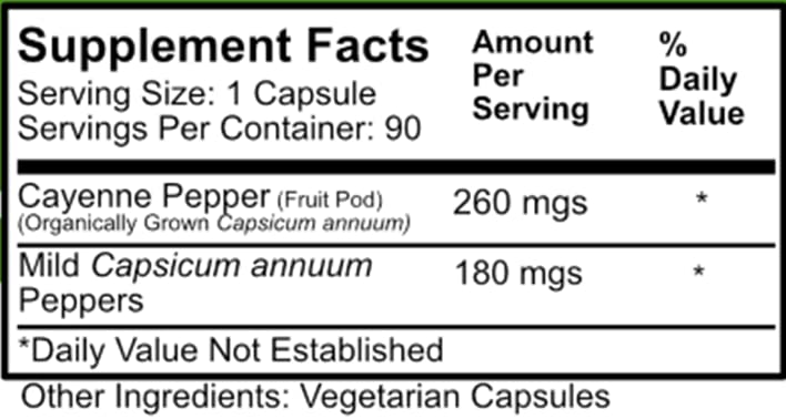 Premium Capsicum Pepper Blend (Capsicum Annuum) - Natural Cayenne Pepper Powder for Cooking, Weight Loss & Metabolism Boost - Perfect for Spicy Recipes, Detox Drinks & Health Supplements
