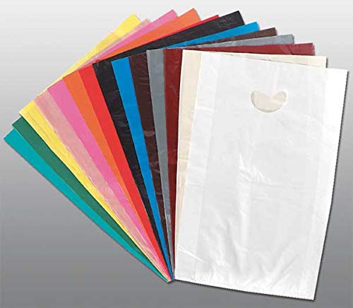 Eco-Friendly HDPE Plastic Shopping Bags - Standard Merchandise Bags (2040-5DUJ4) for Retail Stores, Grocery Shopping & Gift Packaging