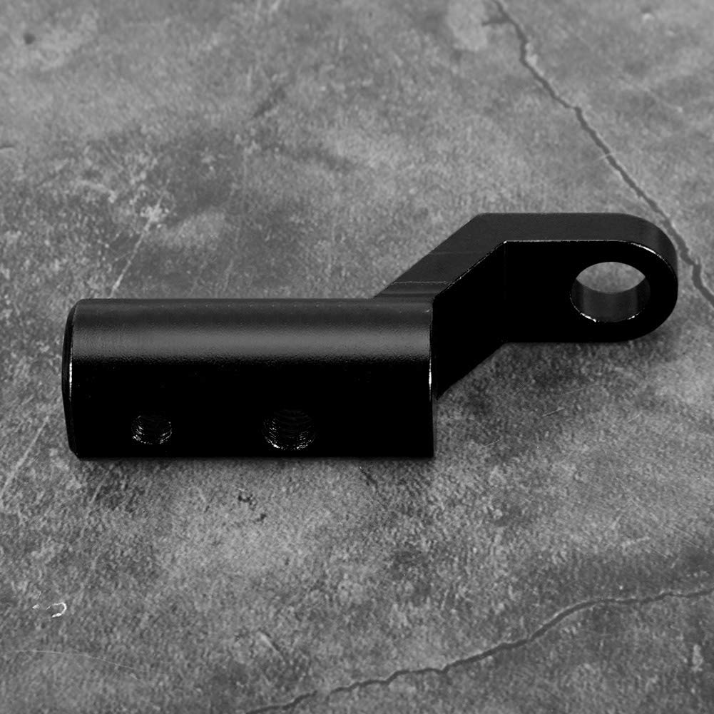 Motorcycle Mirror Extensions & Mount Bracket - Black for Enhanced Rearview Safety
