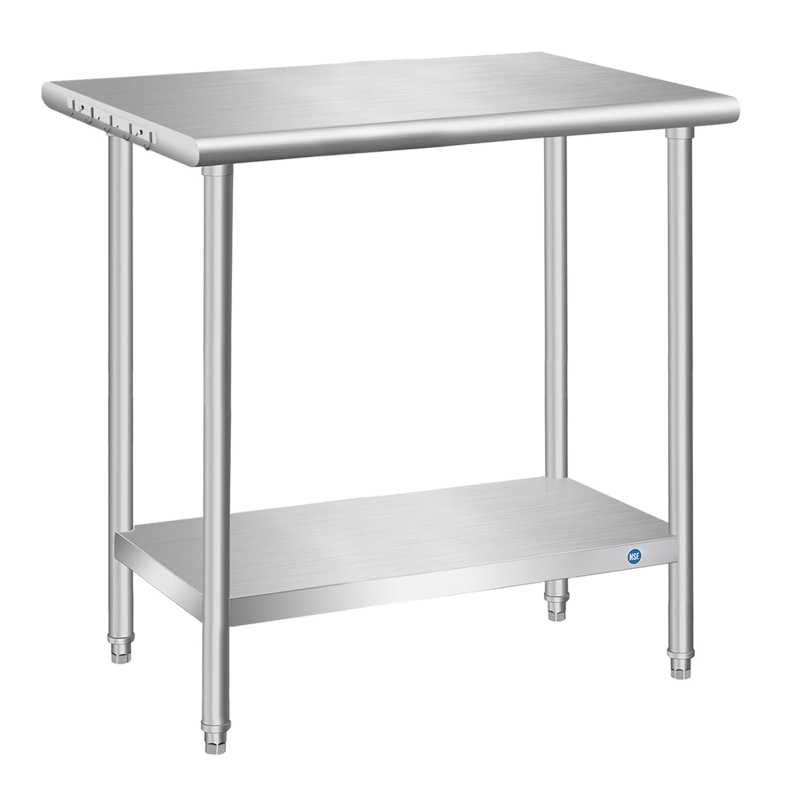 30x18x33 Inch NSF Certified Stainless Steel Prep Table - Heavy Duty Commercial Kitchen Work Table for Restaurant, Home & Food Prep - Perfect for Small Spaces & Kitchen Expansion