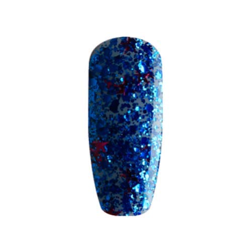 Bluesky Gel Nail Polish - Bust A Move SP17 Blue Glitter Nail Lacquer (10ml) | Long-Lasting UV LED Lamp Cured Gel Polish for Salon & Home Manicures | Perfect for Parties, Weddings & Special Occasions