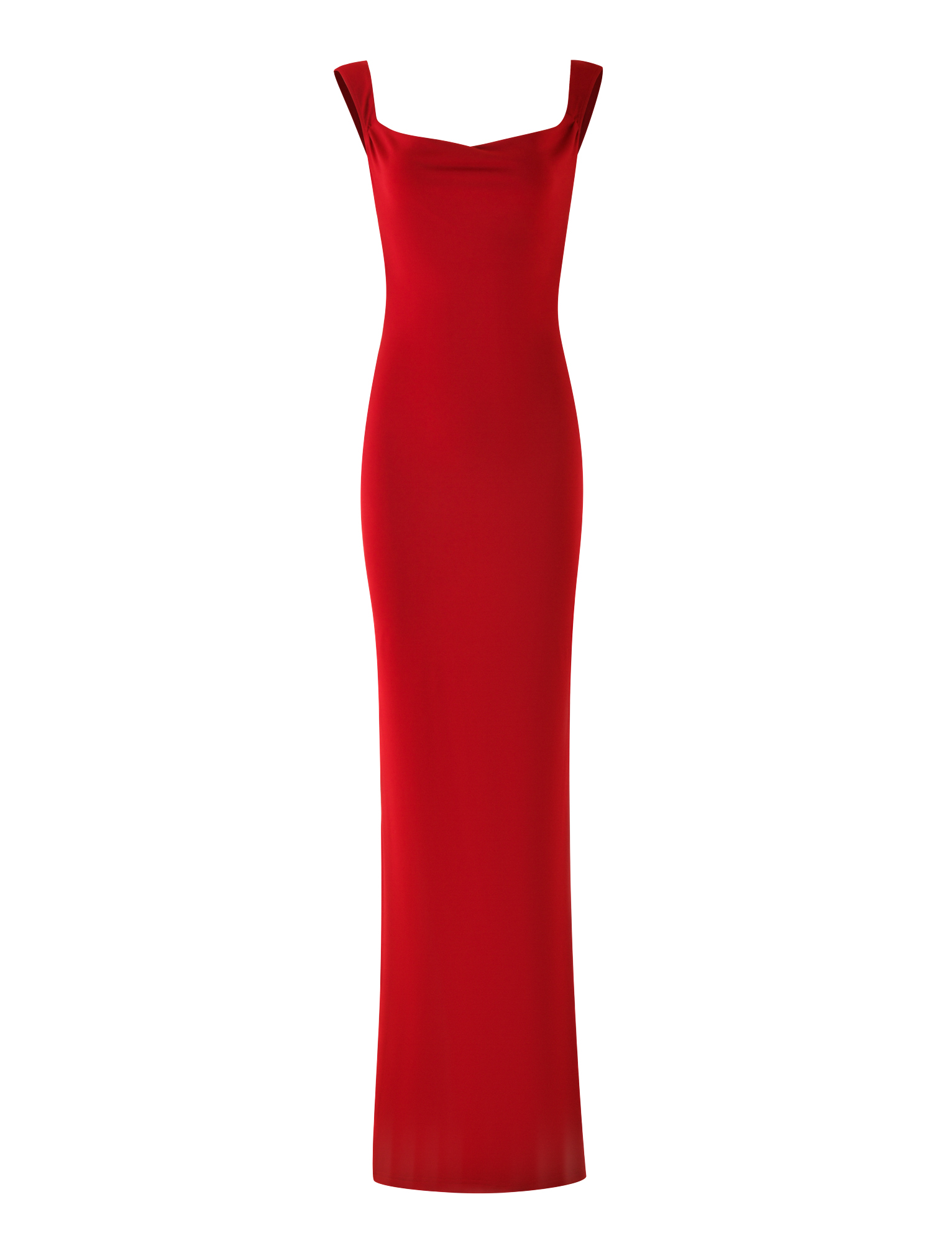 MORANA Women's Maxi Dress in Red - Elegant Long Flowy Summer Dress for Beach, Party & Casual Wear