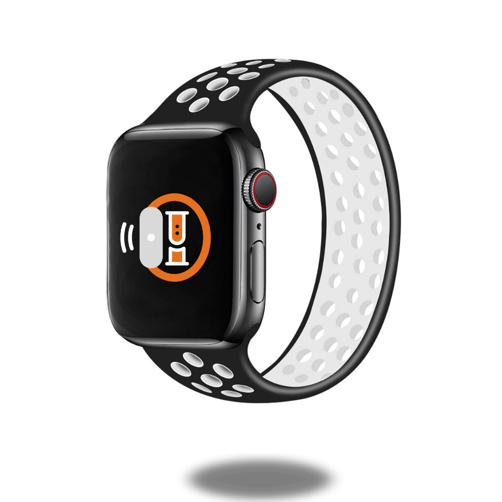 Premium Sport Silicone Solo Loop Bands - Adjustable Fitness & Running Wristbands for Apple Watch - Ideal for Workouts, Jogging & Everyday Wear