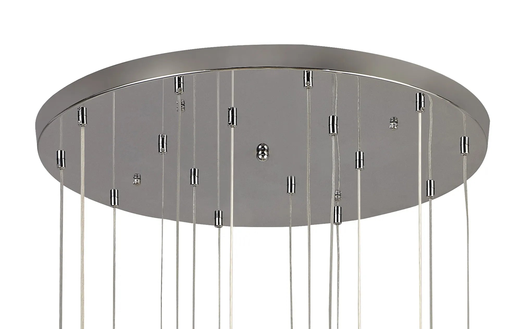 60cm Austin Glass Pendant Light with 16 G9 Bulbs - Modern Hanging Fixture for Kitchen Island, Dining Room, and Living Room Lighting