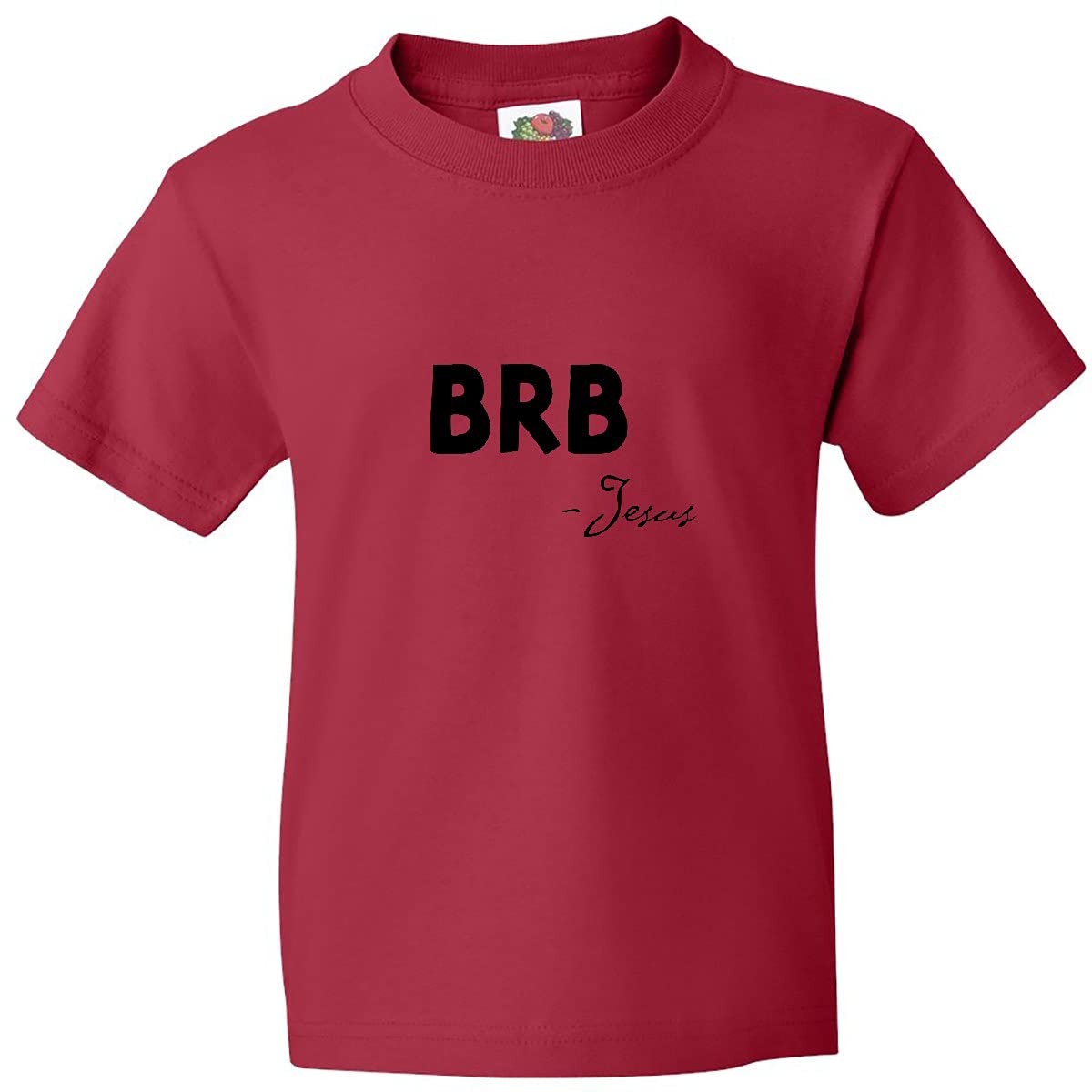 Easter BRB Jesus Youth T-Shirt - Funny Christian Easter T-Shirt for Kids & Teens - Perfect for Easter Sunday, Church Events & Youth Group Activities