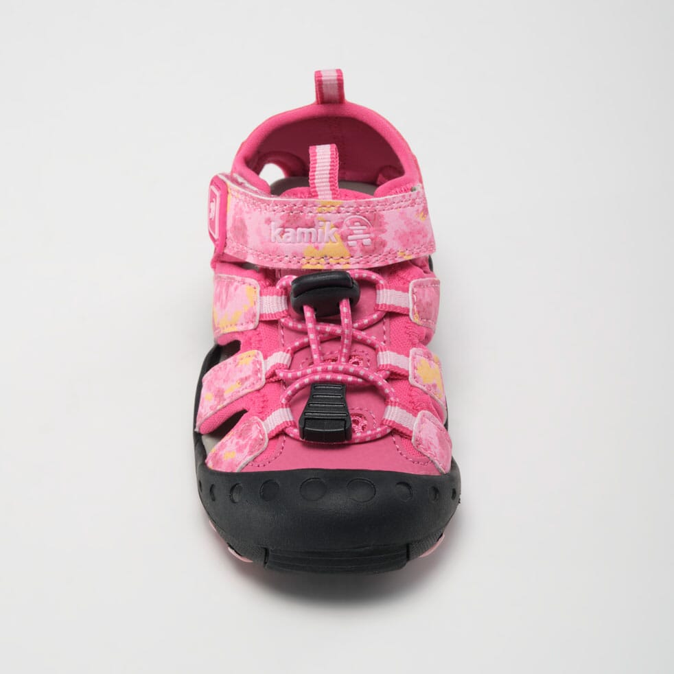 Kids' Crab Print Closed-Toe Sandals for Toddlers - Comfortable Beach & Outdoor Play Shoes for Boys & Girls