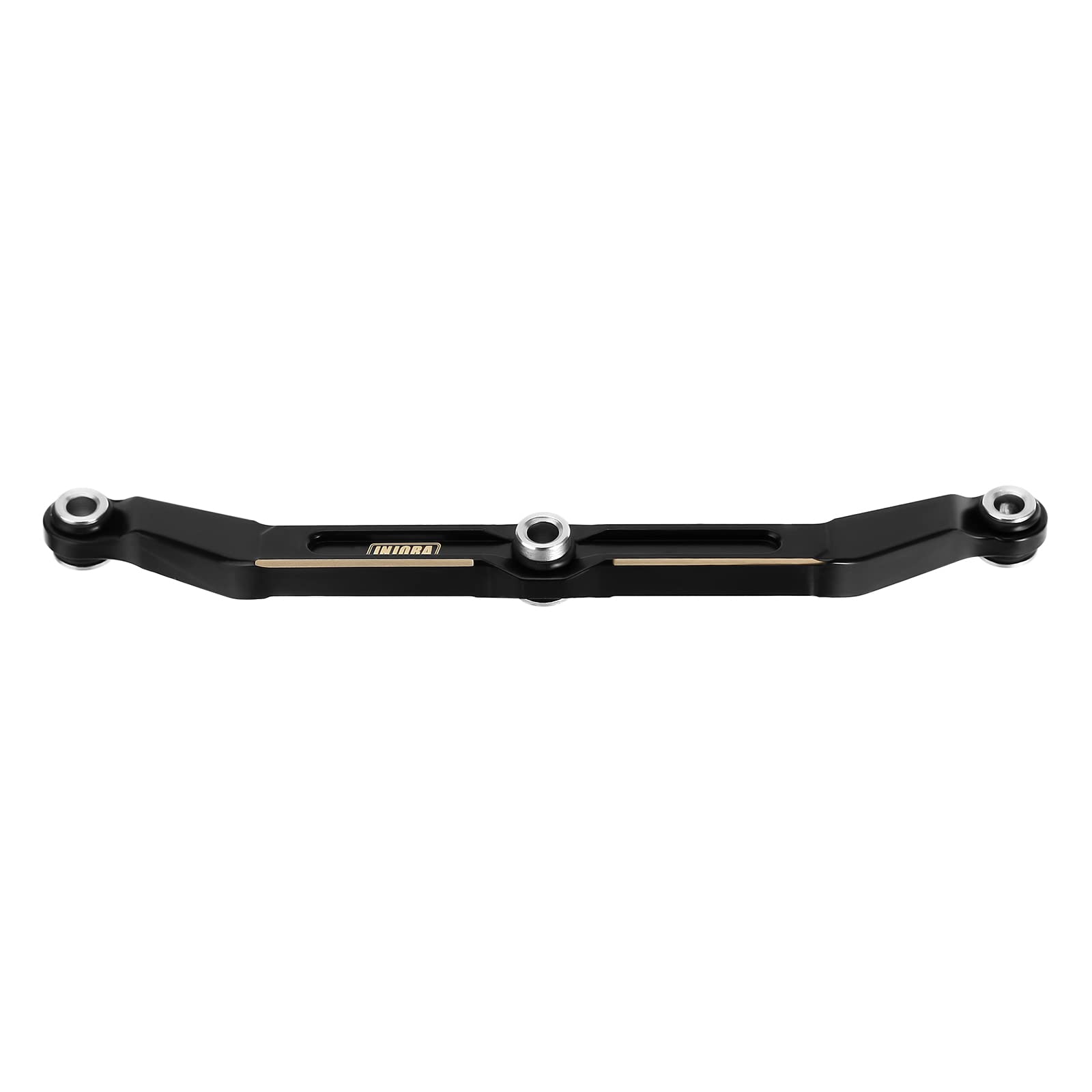 INJORA Black Brass Steering Link for TRX4M Upgrade Parts - 1/18 Scale RC Crawler Car Accessories - High Clearance 12g Weight - Perfect for Off-Road Crawling & Trail Performance