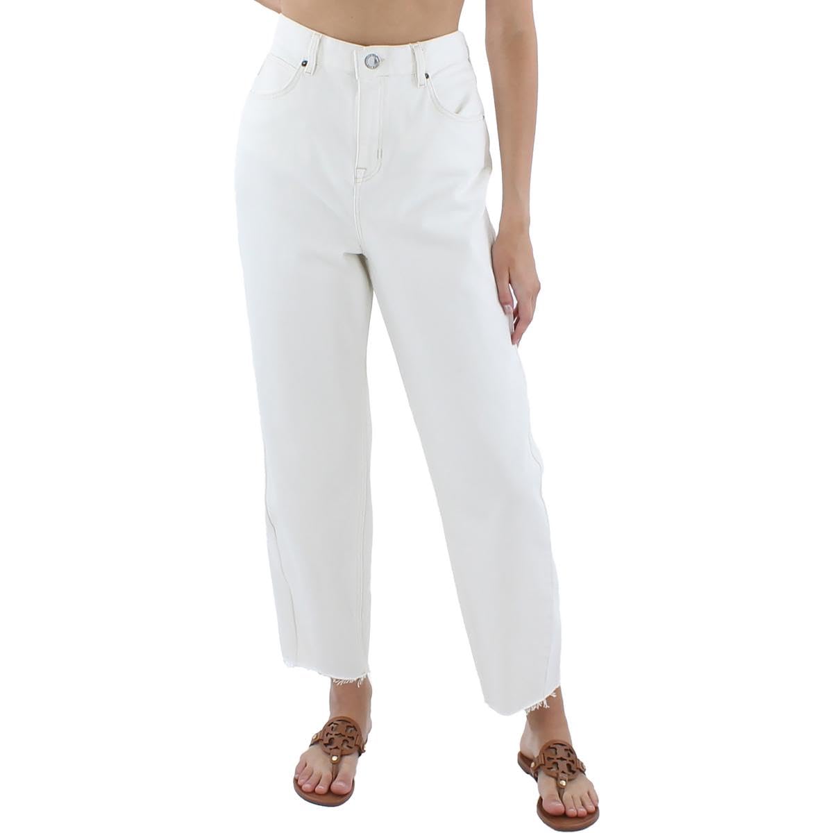 Ted Baker Ellra Women's White Jeans Size 32 - Slim Fit Stretch Denim Pants for Casual Wear & Office Outfits