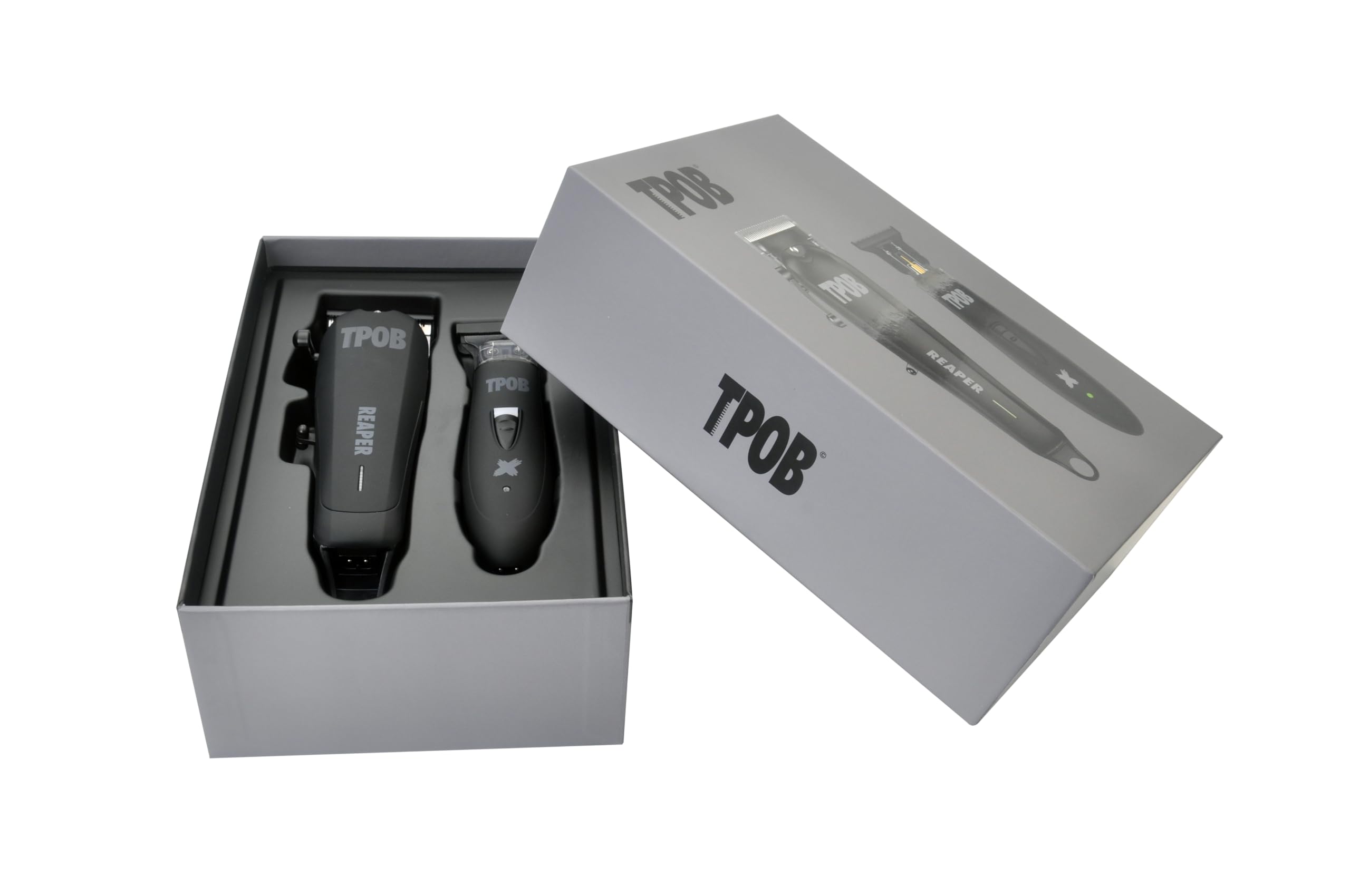 TPOB Professional Hair Clipper & Trimmer Set (Black) - Perfect for Home Haircuts, Beard Grooming & Personal Styling
