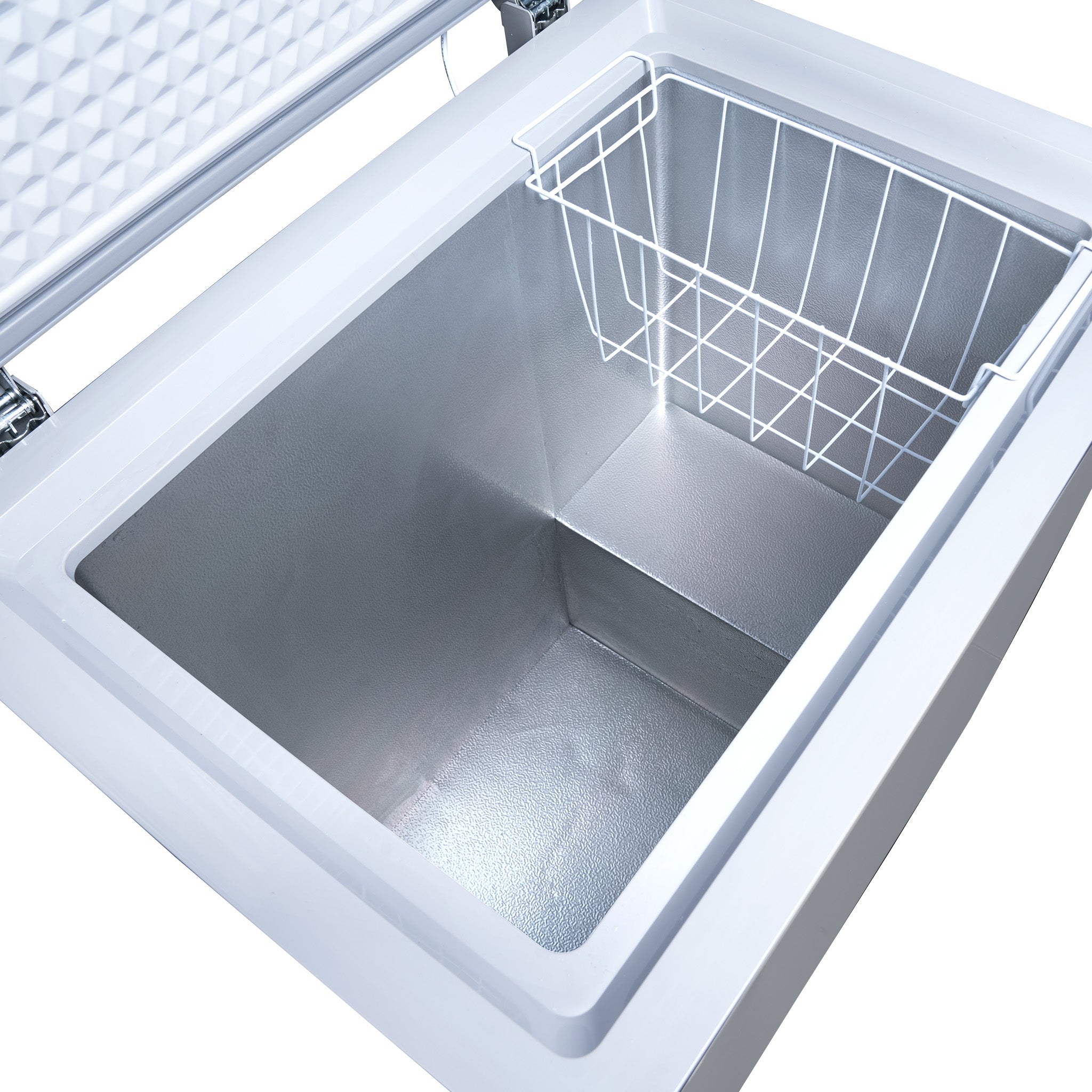 Newair® 5 Cu. Ft. Mini Deep Chest Freezer - Compact & Energy Efficient, Cool Gray - Perfect for Home, Garage, Basement, or Small Business Storage