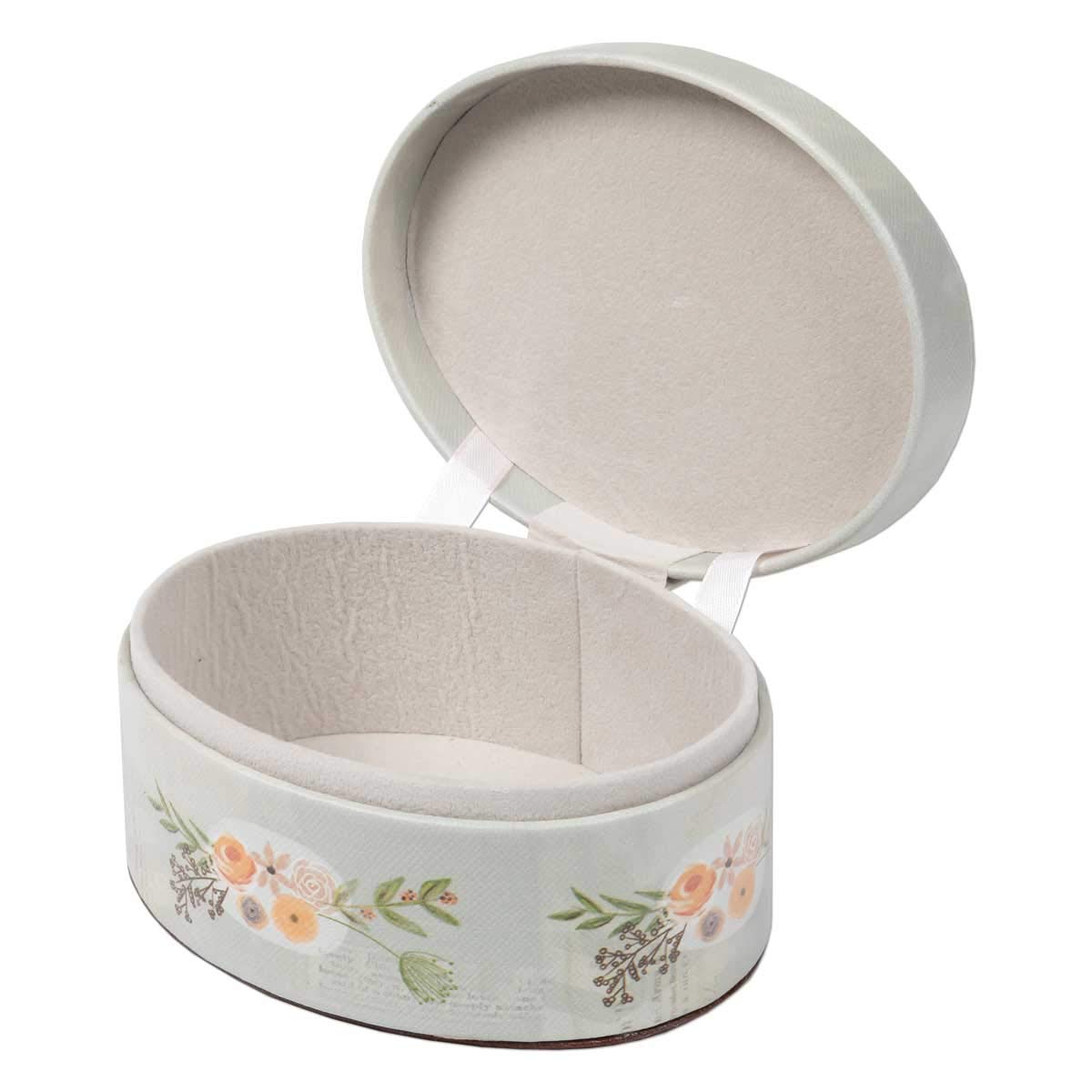 Elegant Jewelry Box for Women - 4.75 x 3.5 Inch Keepsake Organizer with Mirror | Perfect for Rings, Necklaces & Earrings Storage | Great Gift for Birthday, Anniversary & Mother's Day | Compact Travel Jewelry Case for Home & Vanity Use