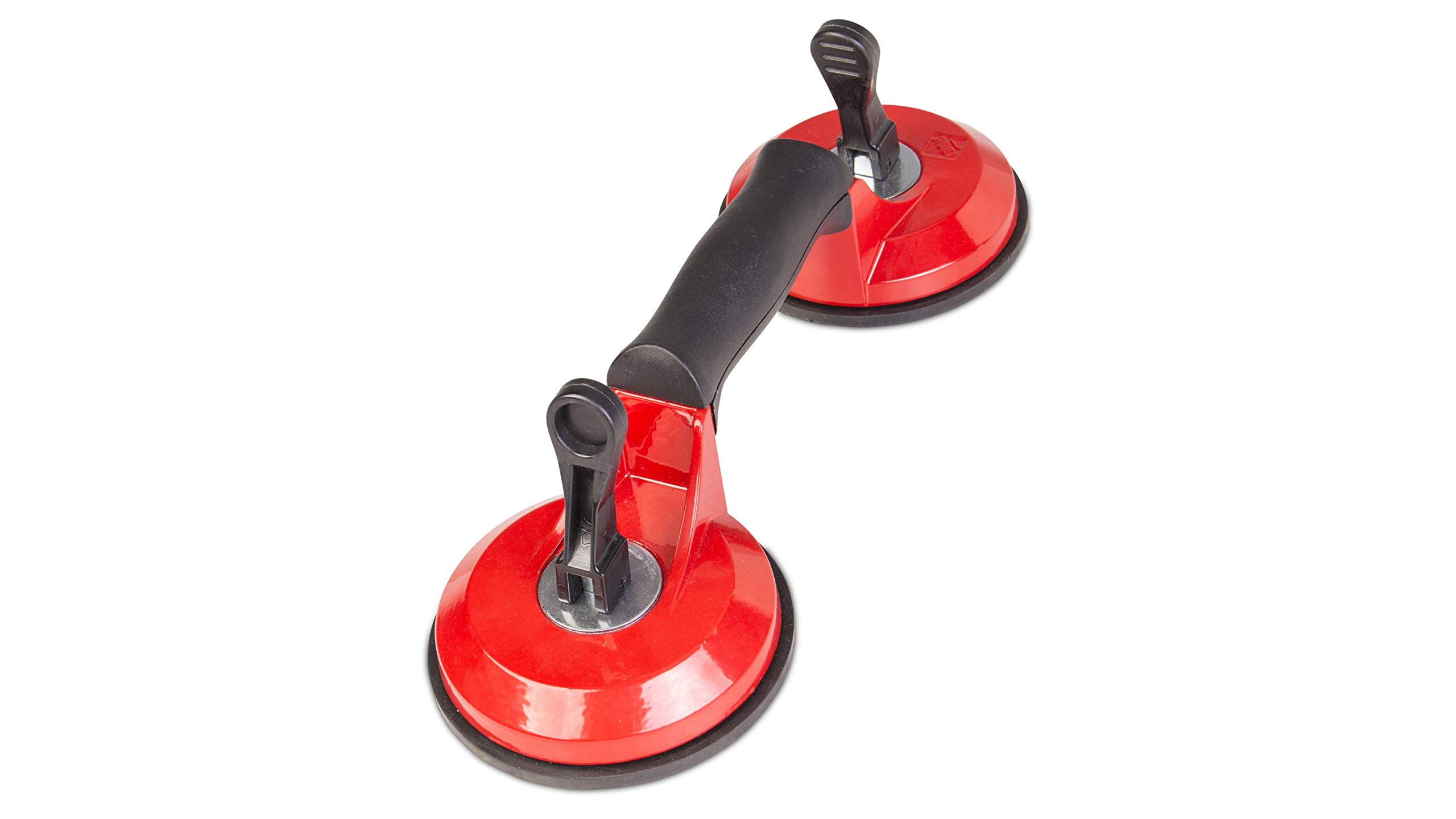 RUBI TOOLS Rubi Double Suction Cup - Heavy Duty Glass and Tile Lifter for Professional Installation - Perfect for Bathroom, Kitchen, and Construction Projects