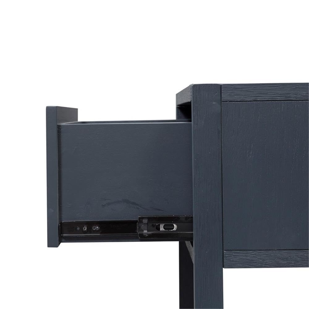 Liberty Furniture Industries Midnight 1 Shelf Accent Table - Modern Side Table for Living Room, Bedroom & Office - Compact End Table with Storage Shelf for Small Spaces