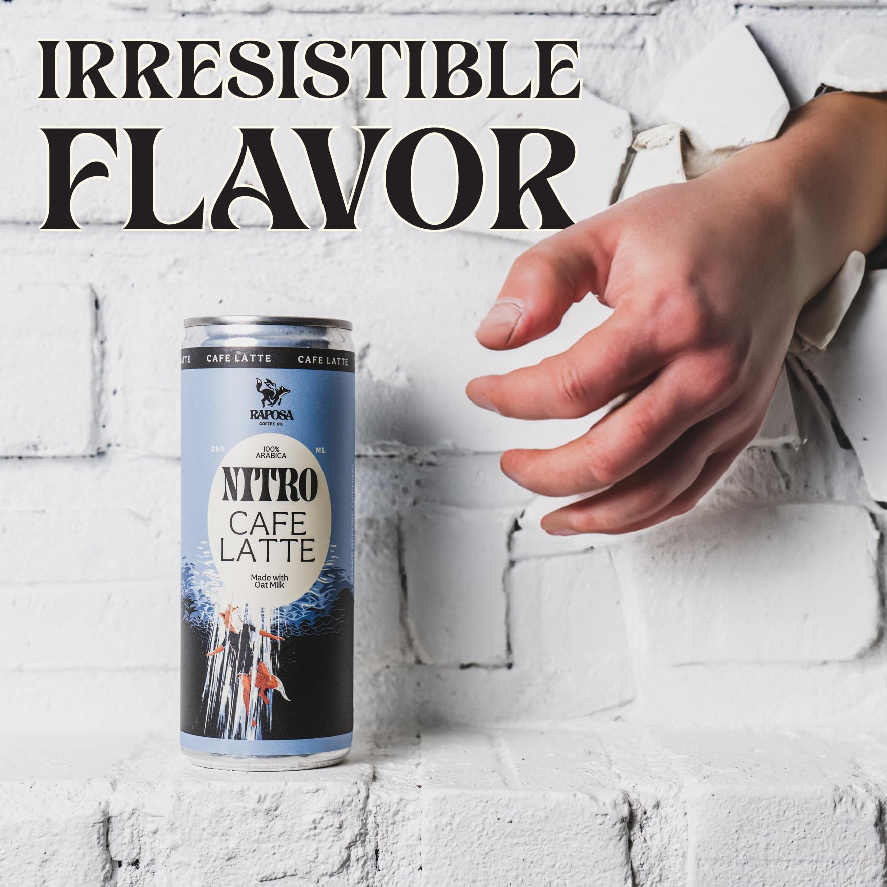 Nitro Cold Brew Ready-to-Drink Coffee 250ml (8.45oz) - Dairy Free, Non-GMO, No Artificial Ingredients - 225mg Caffeine - Classic Dark Roast (12 Pack) - Perfect for Office, Travel & On-the-Go Energy Boost