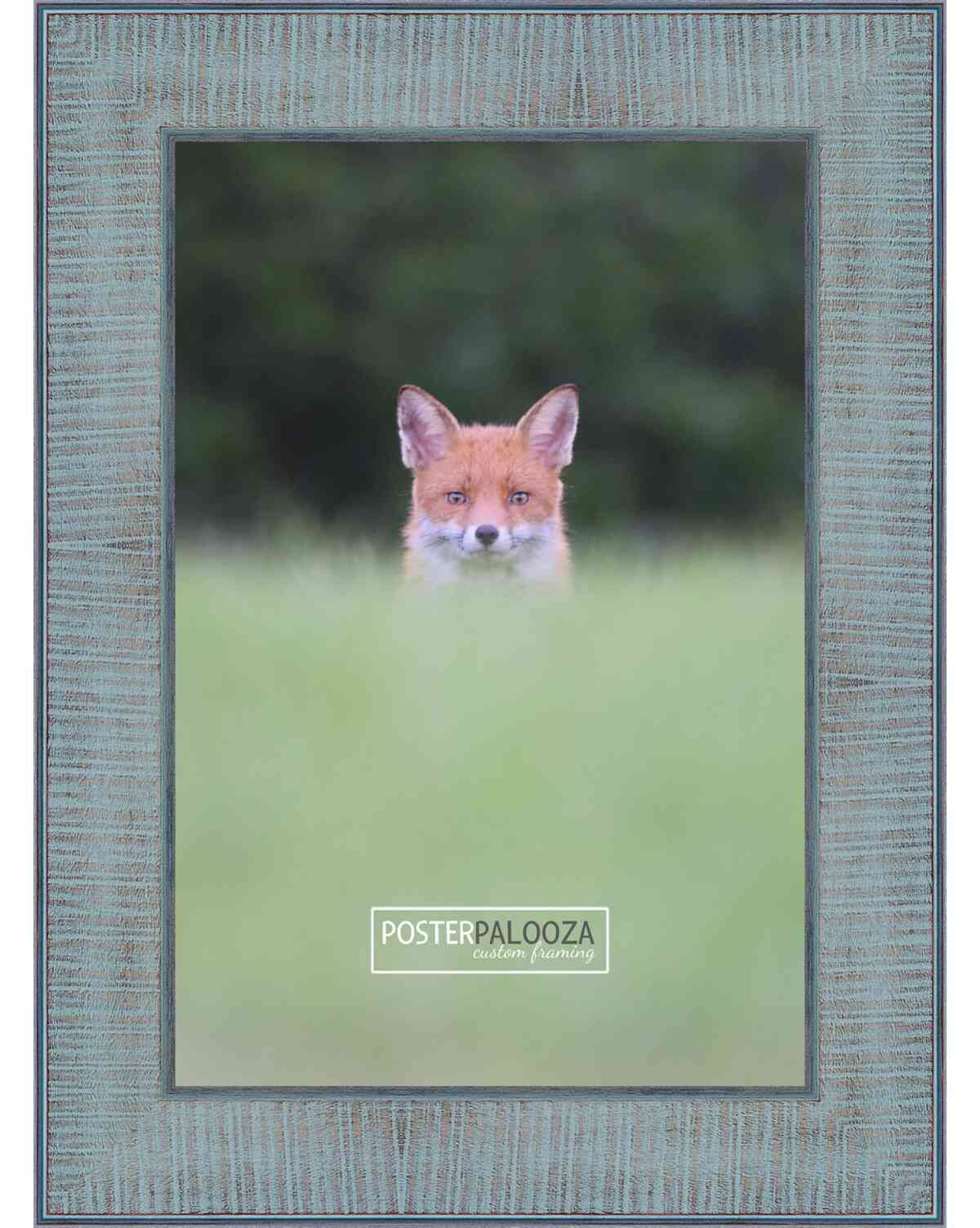 16x36 Distressed Wood Panoramic Picture Frame with UV Acrylic & Foam Board Backing - Vintage Wall Decor for Living Room, Bedroom, or Office