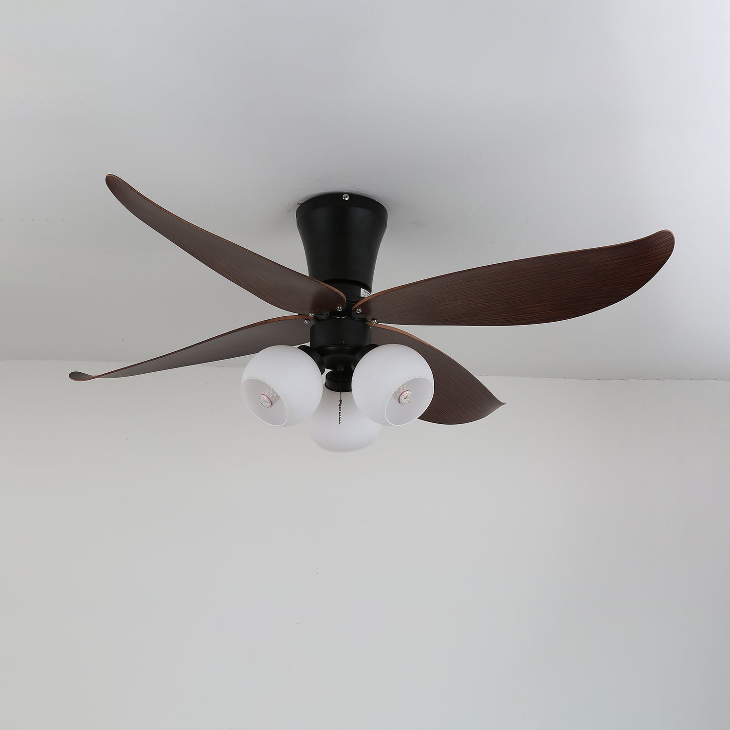 Arbora Bloom Ceiling Fan with Light Kit - Modern Flush Mount Indoor/Outdoor Fan - Quiet Reversible Motor for Bedroom, Living Room, Patio