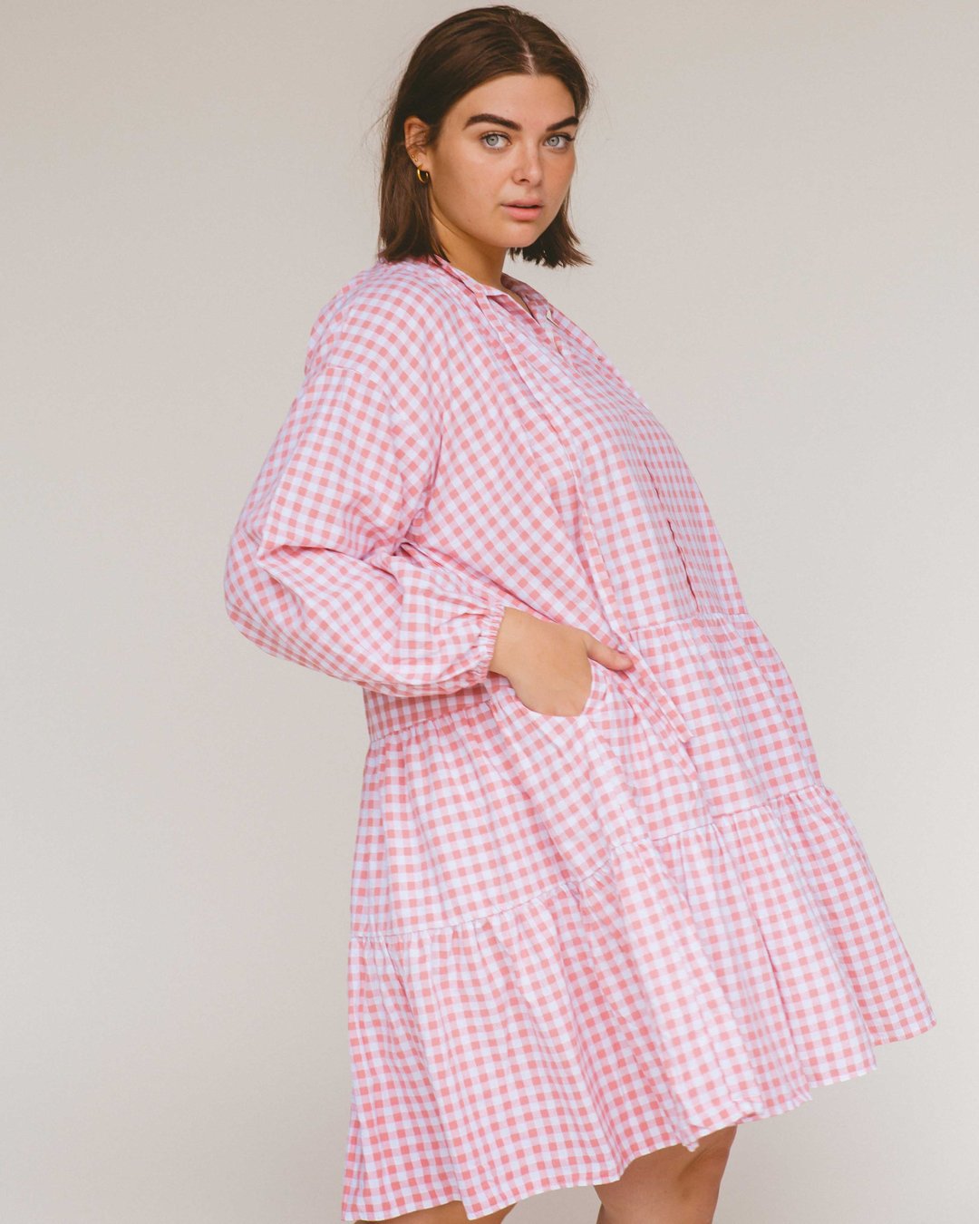Avalon Smock Dress - Candy Gingham Print Flowy Casual Dress for Women | Perfect for Summer Outings, Beach Vacations & Brunch Dates