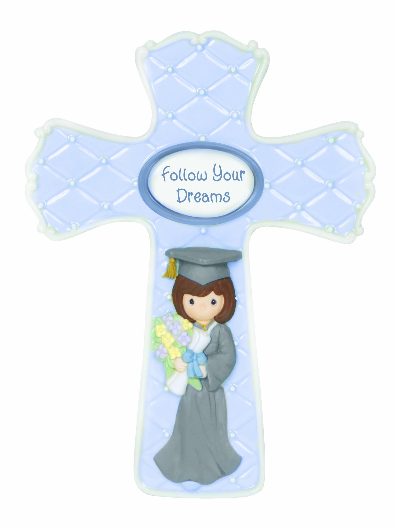 Precious Moments Graduation Cross - Inspirational Christian Keepsake for High School & College Graduates - Perfect Gift for Ceremony, Commencement & Religious Celebrations