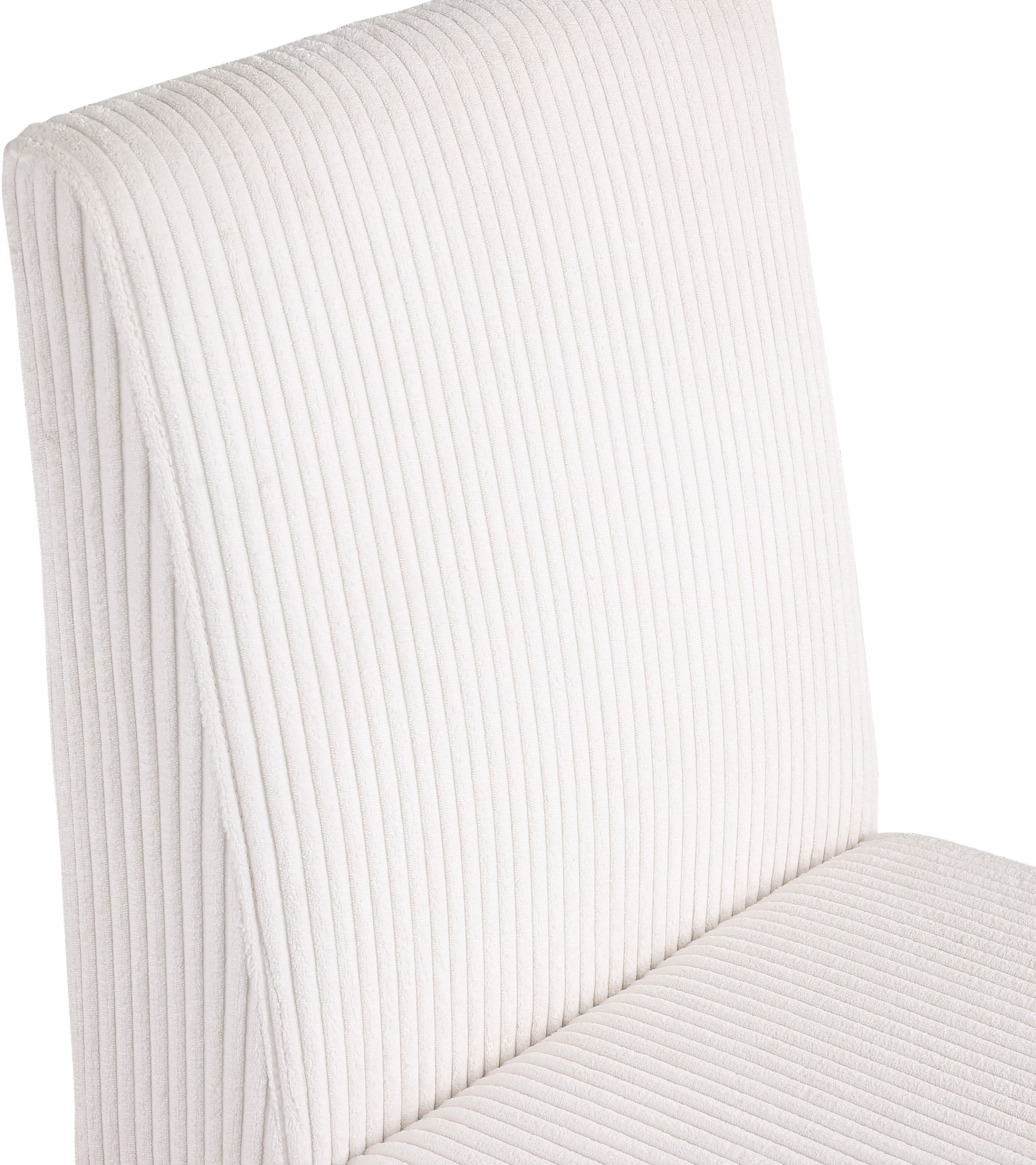 Premium Benson Microsuede Corduroy Fabric Dining Chair - Comfortable Modern Upholstered Seat for Kitchen, Dining Room & Office - Home & Commercial Use
