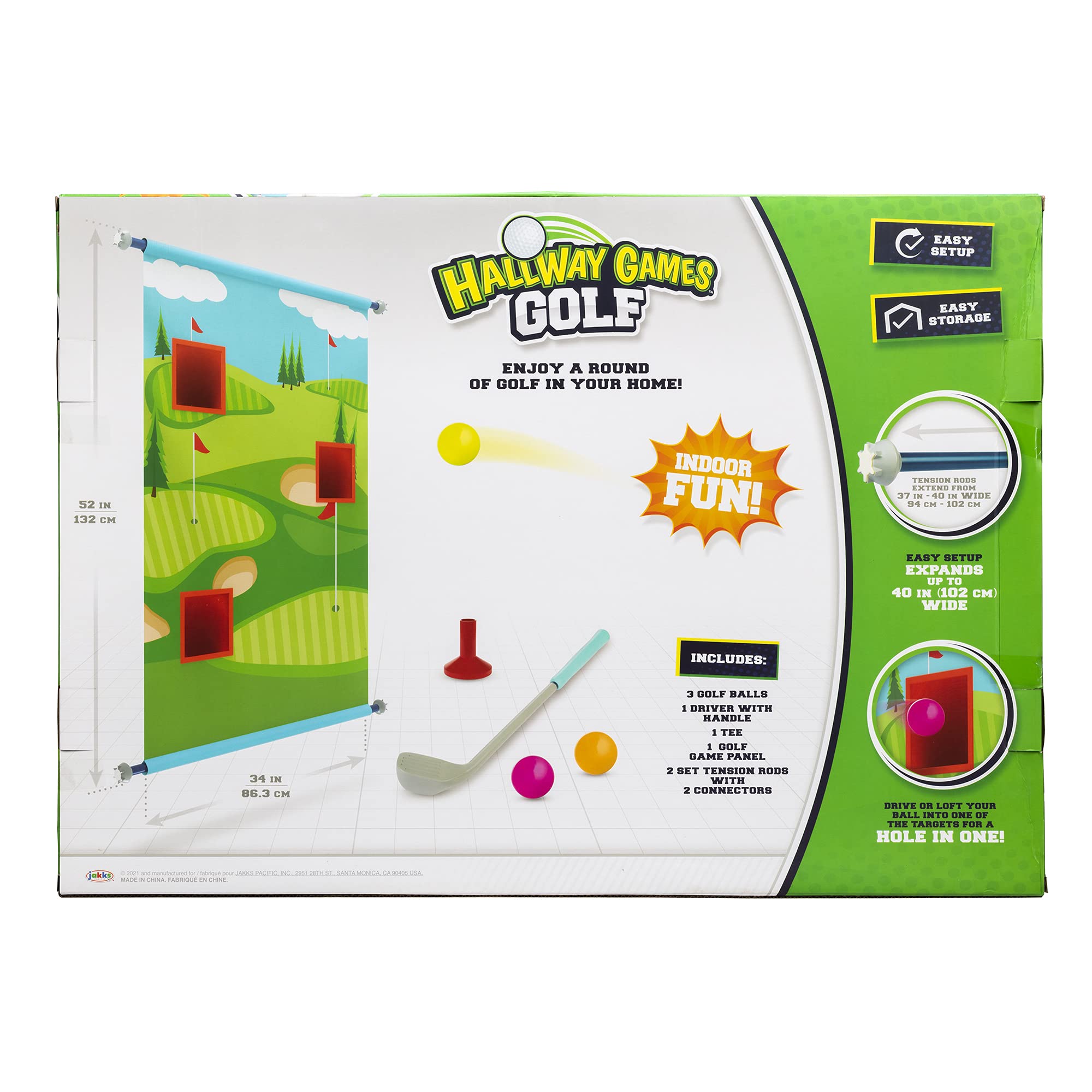 Premium Indoor Golf Set - 3 Hole Mini Golf Course with 3 Balls, Driver & Tee for Home, Office & Party Fun | Perfect Gift for Golf Enthusiasts & Family Game Night