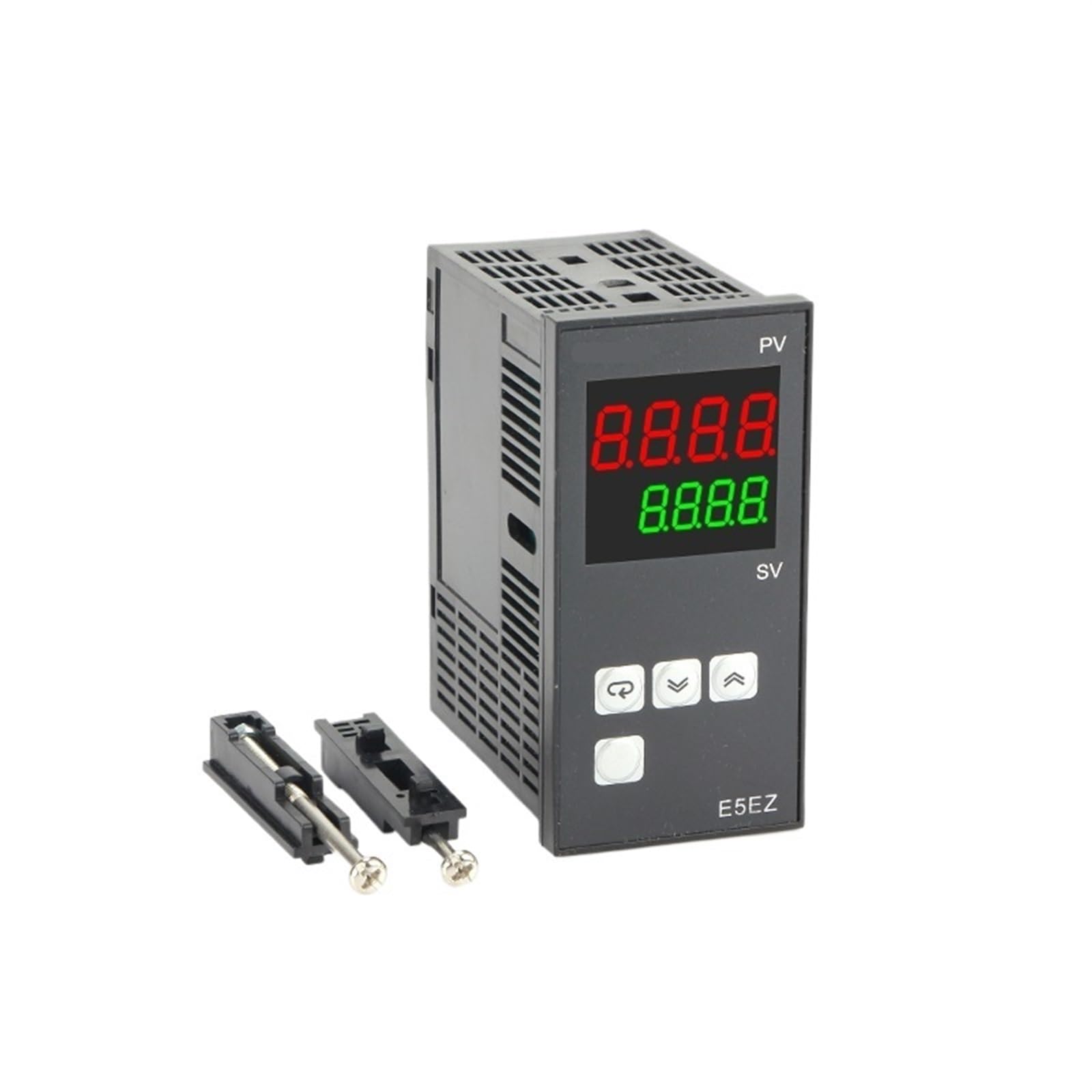KWWEWEB E5EZ 48x96mm Digital Temperature Controller with RTD/TC Input (0-1300°C), 4-20mA/1-5V Output, RS485 Communication, Voltage Regulator (220V & 4-20mA Input) - Ideal for Industrial Automation, HVAC Systems, and Process Control Applications