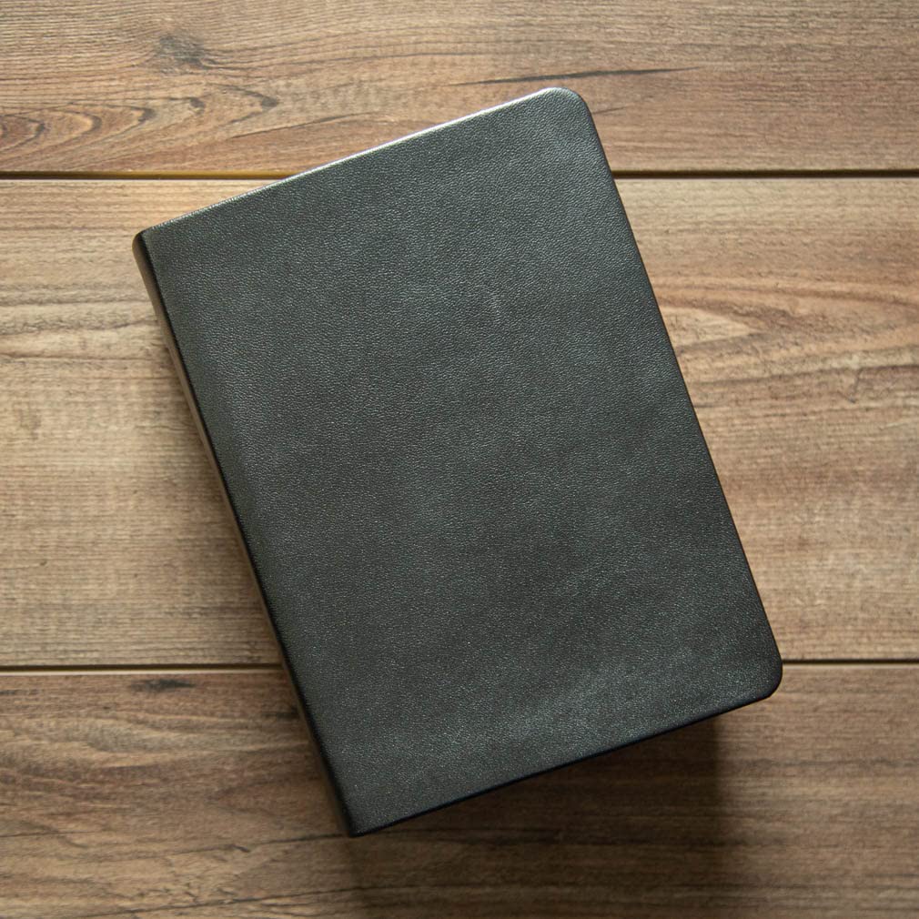 LDS Scriptures Set - Genuine Leather Quad with Book of Mormon, Holy Bible, Doctrine & Covenants & Pearl of Great Price | Pearlized Gunmetal Gray Cover | Perfect for Latter-Day Saints Study, Worship & Gift Giving