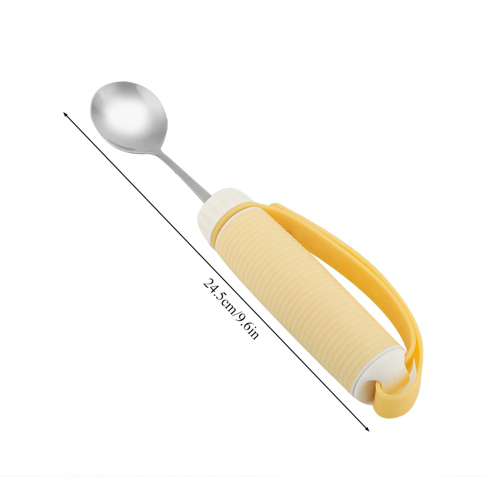 Weighted Non-Slip Adaptive Utensils Set - Stainless Steel Easy Grip Spoons & Forks for Elderly, Parkinson's, Arthritis & Hand Tremors - Comfort Eating Aids for Daily Meals, Assisted Living & Home Care