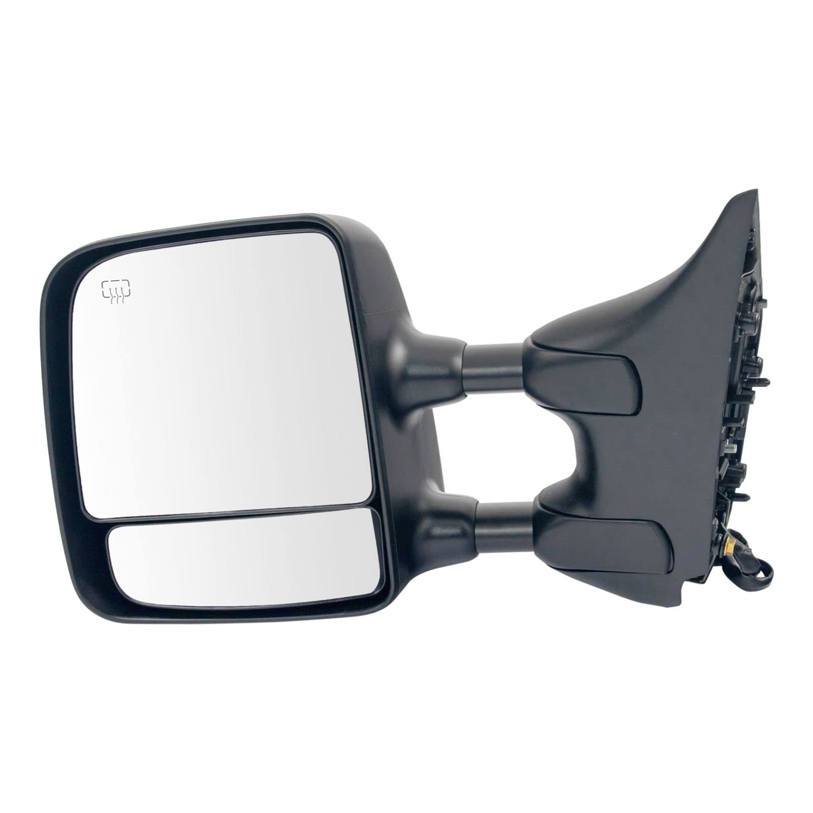 Power Heated Telescoping Towing Mirrors - Chrome Pair (Set of 2) - Compatible with Nissan Titan - Perfect for RV Trailers, Boats & Heavy-Duty Towing