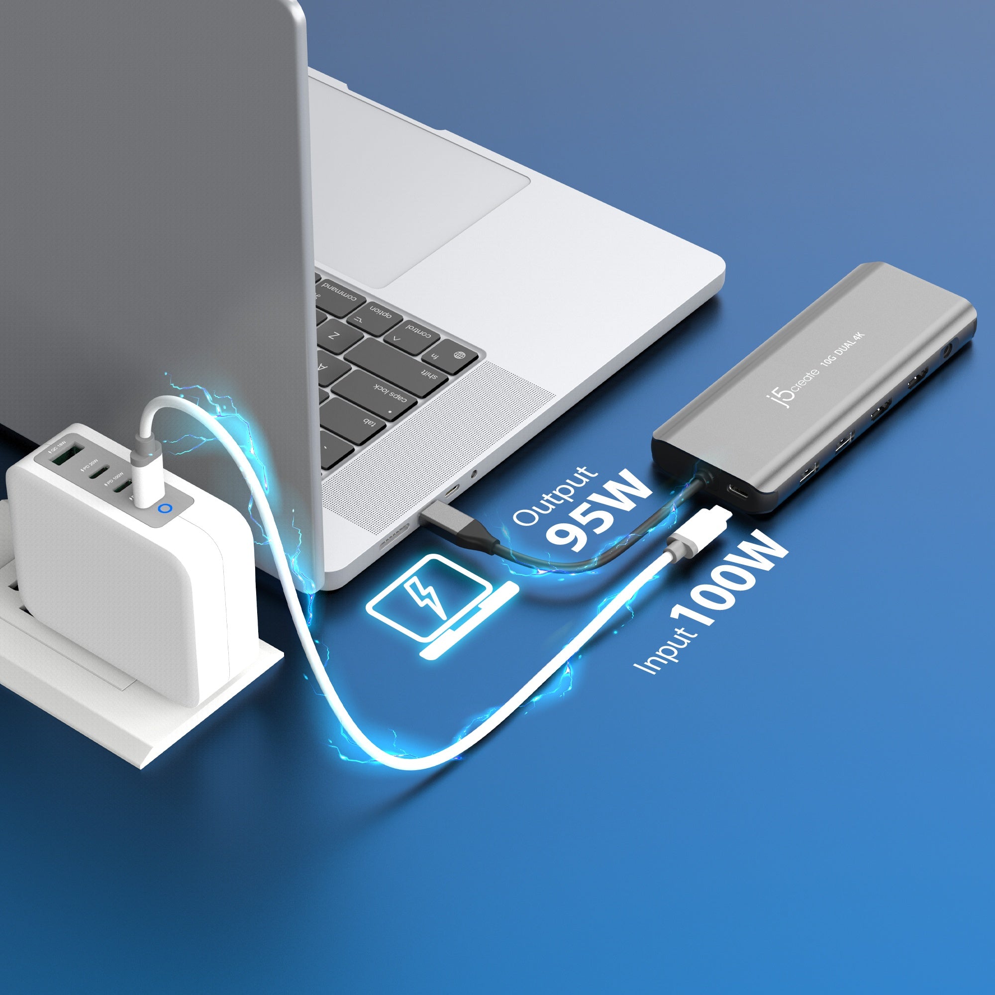 USB C Hub with Dual 4K HDMI, 10Gbps Data Transfer, Mini Docking Station - Perfect for MacBook Pro, Surface Pro & Multi-Monitor Work Setup
