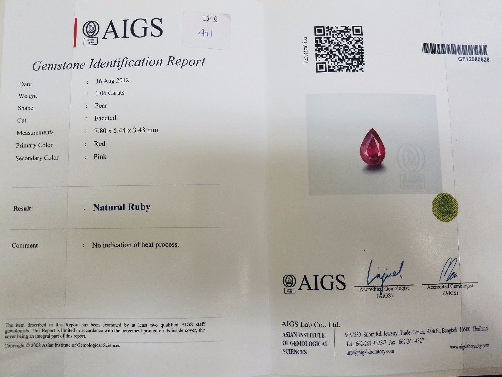 AIGS Certified 2.16ct Natural No Heat Ruby Diamond Ring 14K Gold Split Shank - Elegant Engagement, Anniversary & Special Occasion Jewelry Gift for Women