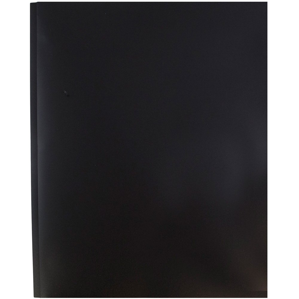 JAM Paper Medium Weight Plastic Presentation Folder with Metal Prong Fastener Clasps - Black - 96 Pack - Perfect for Office, School, and Business Document Organization